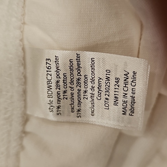 💕BAREFOOT DREAMS💕 Cozy Terry Luxe Chic Mix Tank and Short Set Sea Salt & Stone - Picture 15 of 15